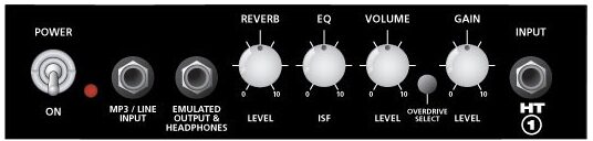 open zoom image for Blackstar HT-1R Guitar Combo Amplifier (1 Watt, 1x8"), Panel