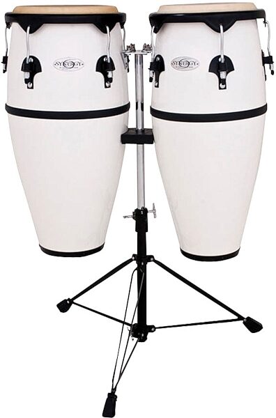 open zoom image for Toca Synergy Fiberglass Congas, White