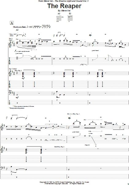 open zoom image for The Reaper - Guitar TAB, New, Main