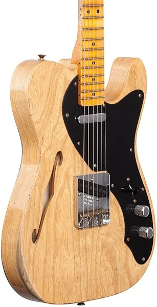 open zoom image for Fender Custom Shop Limited Edition Blackguard Telecaster Thinline Electric Guitar (with Case), Full Left Front