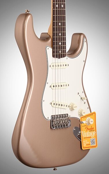 open zoom image for Fender American Vintage '65 Stratocaster Electric Guitar, with Rosewood Fingerboard and Case, Full Left Front