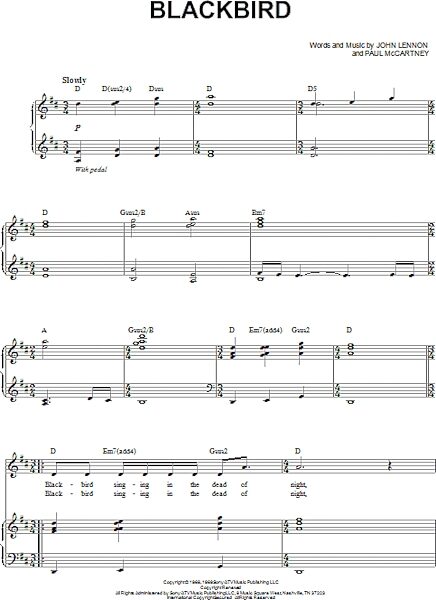 open zoom image for Blackbird - Piano Vocal, New, Main