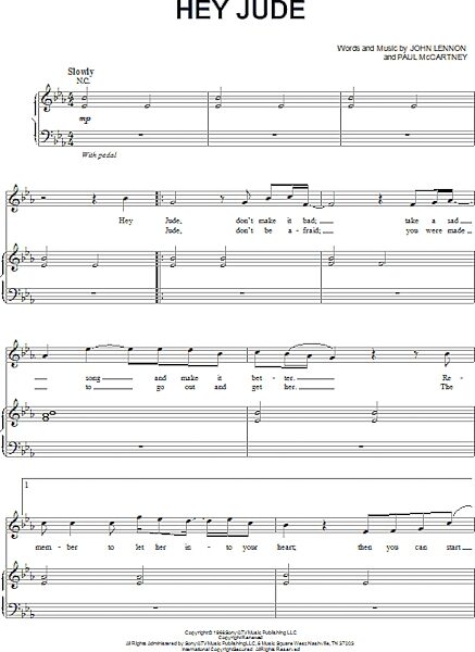 open zoom image for Hey Jude - Piano Vocal, New, Main