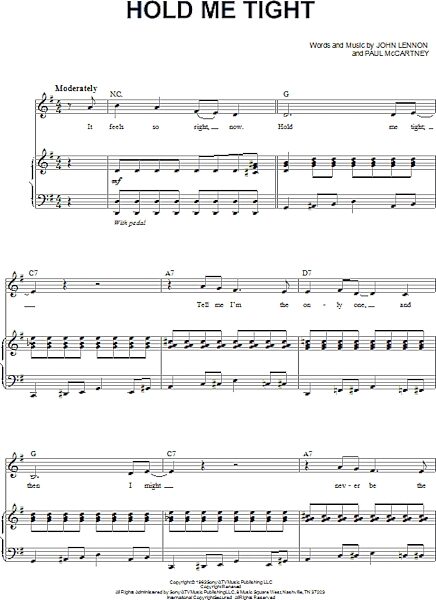 open zoom image for Hold Me Tight - Piano Vocal, New, Main