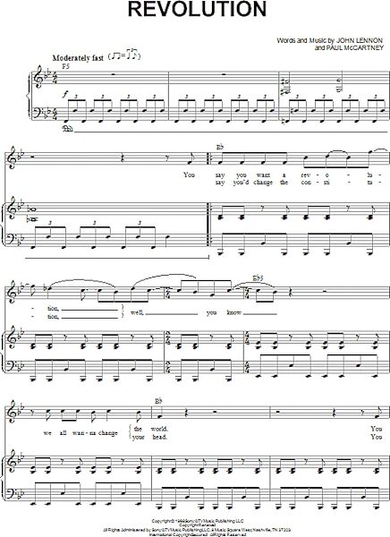 open zoom image for Revolution - Piano Vocal, New, Main