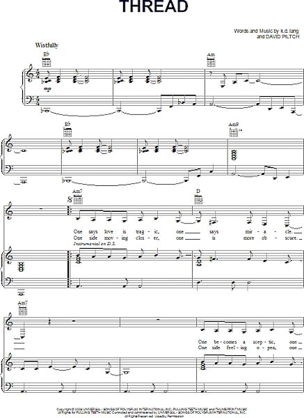 open zoom image for Thread - Piano/Vocal/Guitar, New, Main