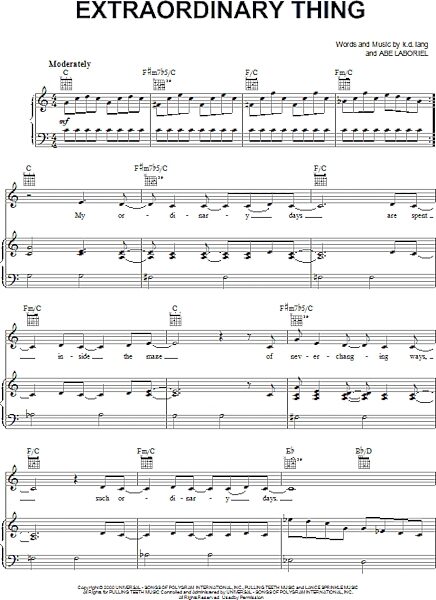 open zoom image for Extraordinary Thing - Piano/Vocal/Guitar, New, Main