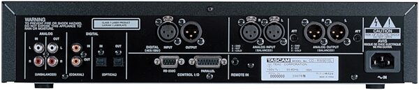 open zoom image for TASCAM CDRW901SL Professional CD Recorder, Rear