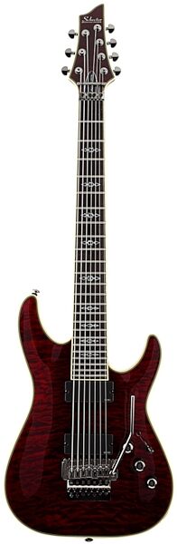 open zoom image for Schecter Hellraiser Special C7-FR Electric Guitar, 7-String with Floyd Rose, Black Cherry
