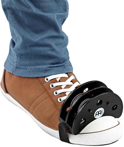 open zoom image for Meinl FJS2S Foot Jingle Tambourine, In Use