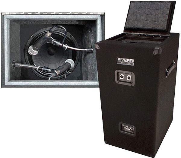 open zoom image for Rivera SS1 Silent Sister Isolation Guitar Speaker Cabinet (1x12"), In Use