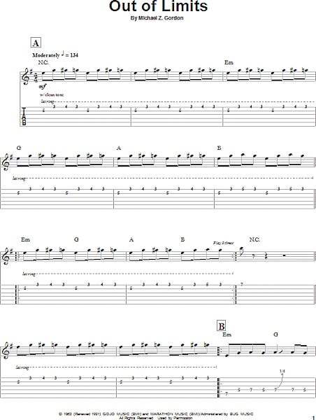open zoom image for Out Of Limits - Guitar Tab Play-Along, New, Main