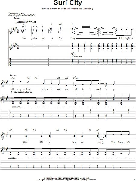 open zoom image for Surf City - Guitar Tab Play-Along, New, Main