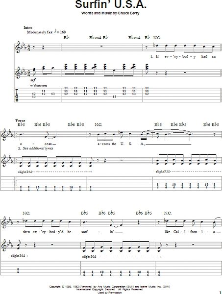 open zoom image for Surfin' U.S.A. - Guitar Tab Play-Along, New, Main