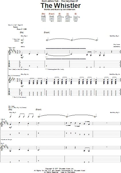 open zoom image for The Whistler - Guitar TAB, New, Main