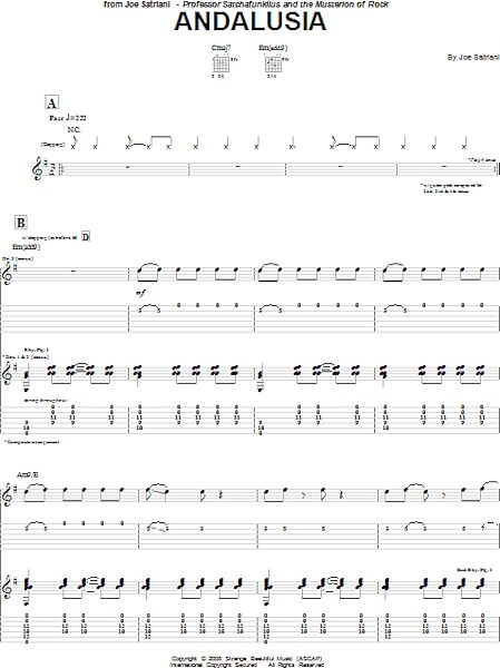 open zoom image for Andalusia - Guitar TAB, New, Main