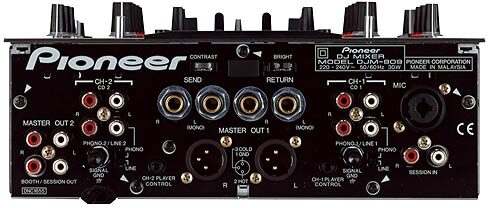 open zoom image for Pioneer DJM-909 2-Channel Professional DJ Mixer, Rear