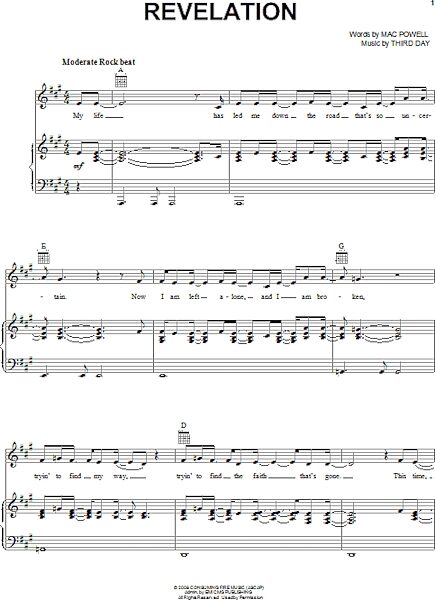 open zoom image for Revelation - Piano/Vocal/Guitar, New, Main
