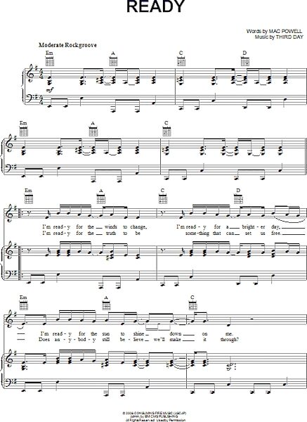 open zoom image for Ready - Piano/Vocal/Guitar, New, Main