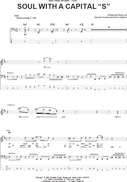 open zoom image for Soul With A Capital "S" - Bass Tab, New, Main