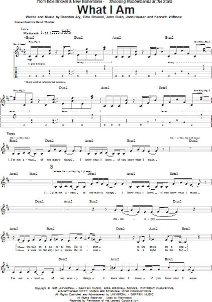 open zoom image for What I Am - Guitar TAB, New, Main
