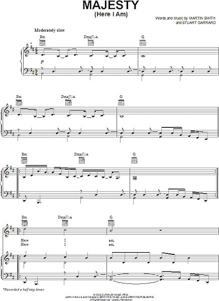 open zoom image for Majesty (Here I Am) - Piano/Vocal/Guitar, New, Main