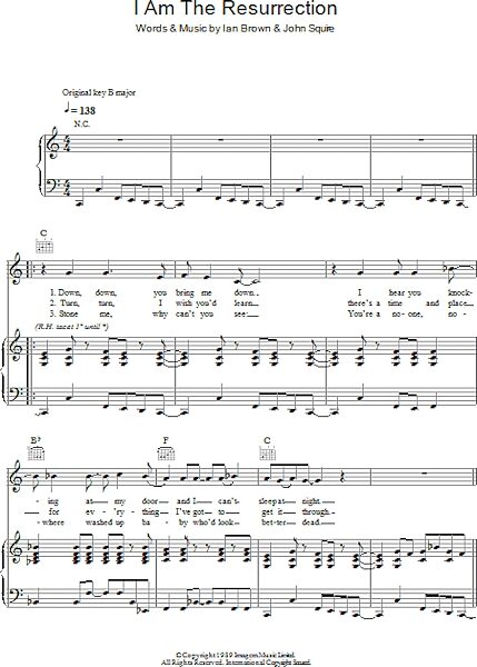 open zoom image for I Am The Resurrection - Piano/Vocal/Guitar, New, Main