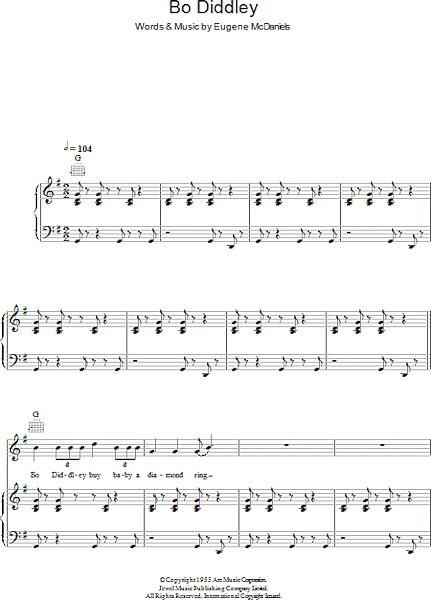 open zoom image for Bo Diddley - Piano/Vocal/Guitar, New, Main