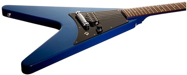 open zoom image for Gibson Flying V Melody Maker (with Gig Bag), Satin Blue Glamour