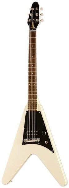 open zoom image for Gibson Flying V Melody Maker (with Gig Bag), Satin White