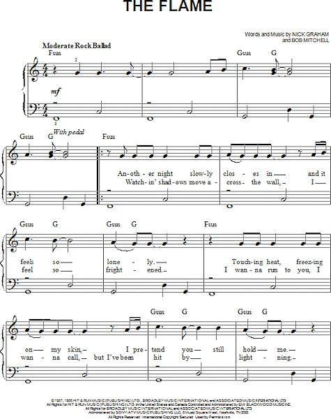 open zoom image for The Flame - Easy Piano, New, Main