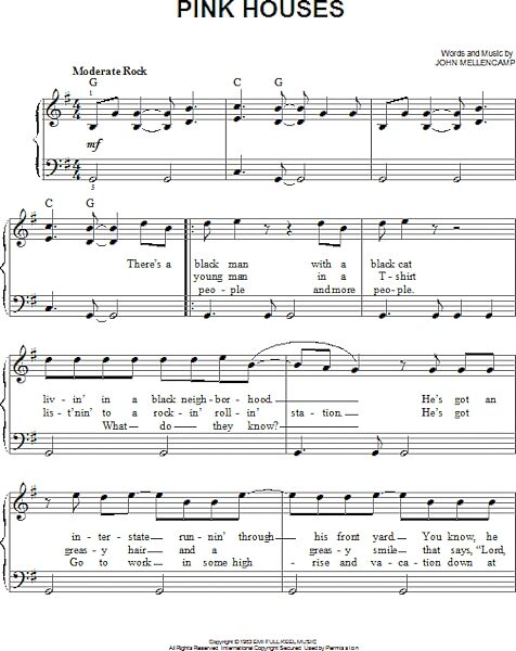 open zoom image for Pink Houses - Easy Piano, New, Main