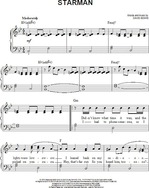 open zoom image for Starman - Easy Piano, New, Main