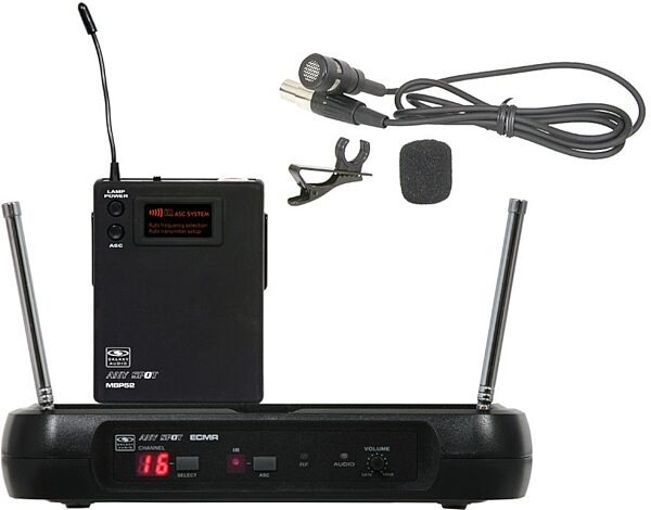 open zoom image for Galaxy ECM UHF Lavalier Wireless Microphone System, Main