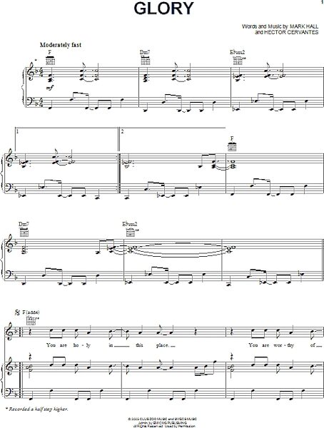 open zoom image for Glory - Piano/Vocal/Guitar, New, Main