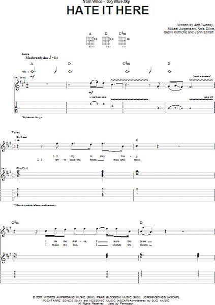 open zoom image for Hate It Here - Guitar TAB, New, Main