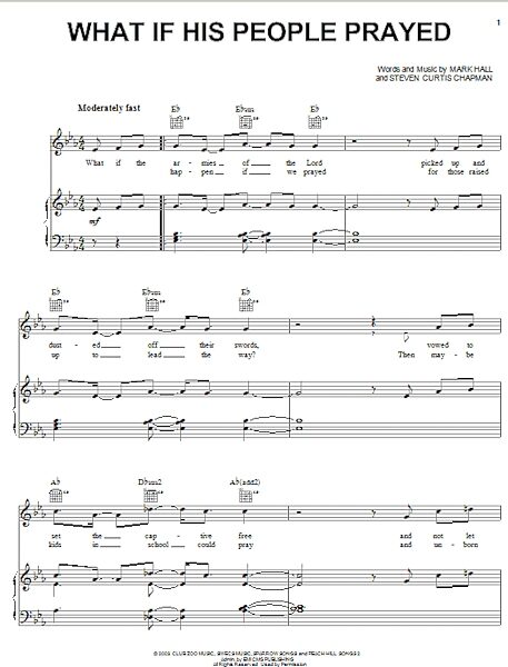 open zoom image for What If His People Prayed - Piano/Vocal/Guitar, New, Main