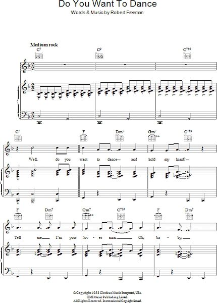 open zoom image for Do You Want To Dance? - Piano/Vocal/Guitar, New, Main