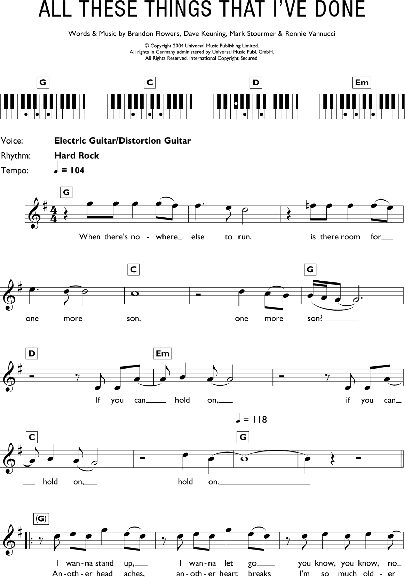 open zoom image for All These Things That I've Done - Piano Chords/Lyrics, New, Main