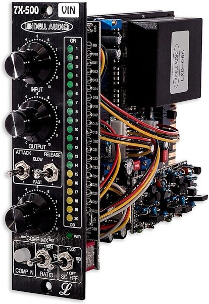open zoom image for Lindell Audio 7X-500VIN Vintage Edition Compressor, New, Action Position Back