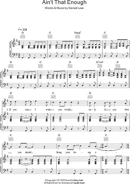 open zoom image for Ain't That Enough - Piano/Vocal/Guitar, New, Main