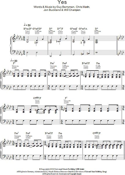 open zoom image for Yes - Piano/Vocal/Guitar, New, Main