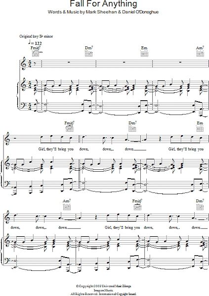 open zoom image for Fall For Anything - Piano/Vocal/Guitar, New, Main