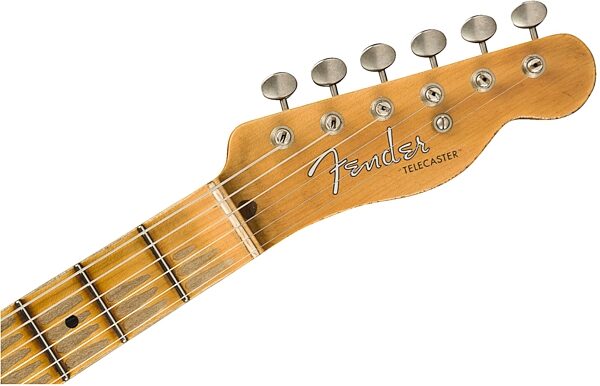 open zoom image for Fender Custom Shop 1952 Heavy Relic Telecaster Electric Guitar, with Maple Fingerboard (with Case), Action Position Back