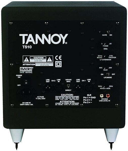 open zoom image for Tannoy TS10 Powered Studio Subwoofer, Rear