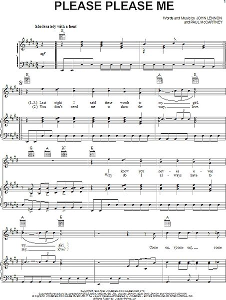 open zoom image for Please Please Me - Piano/Vocal/Guitar, New, Main