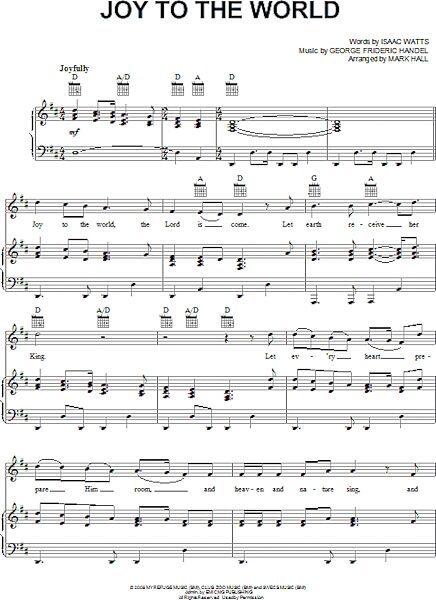 open zoom image for Joy To The World - Piano/Vocal/Guitar, New, Main