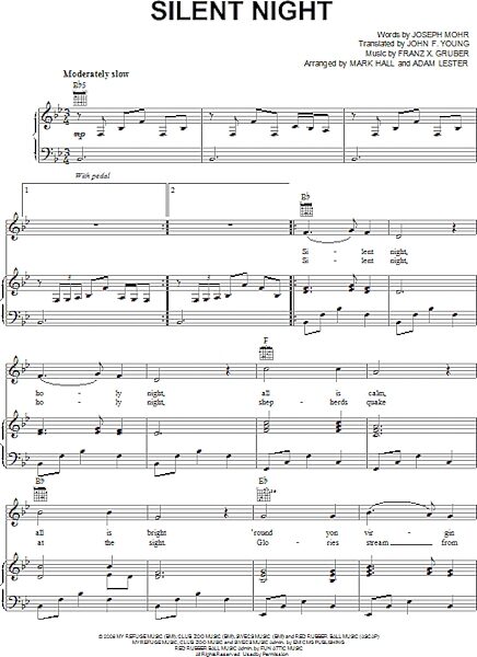 open zoom image for Silent Night - Piano/Vocal/Guitar, New, Main