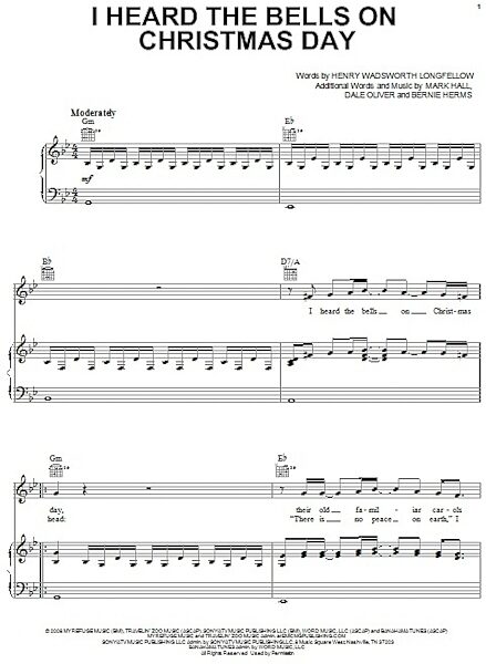 open zoom image for I Heard The Bells On Christmas Day - Piano/Vocal/Guitar, New, Main