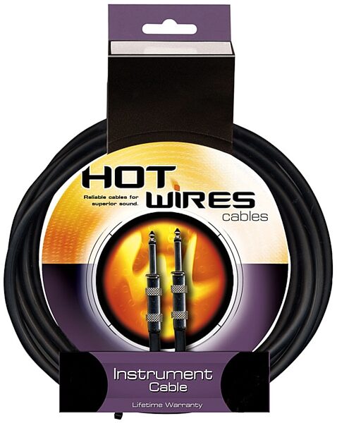 open zoom image for Hot Wires Guitar Instrument Cable, Straight Ends, 3 foot, Main